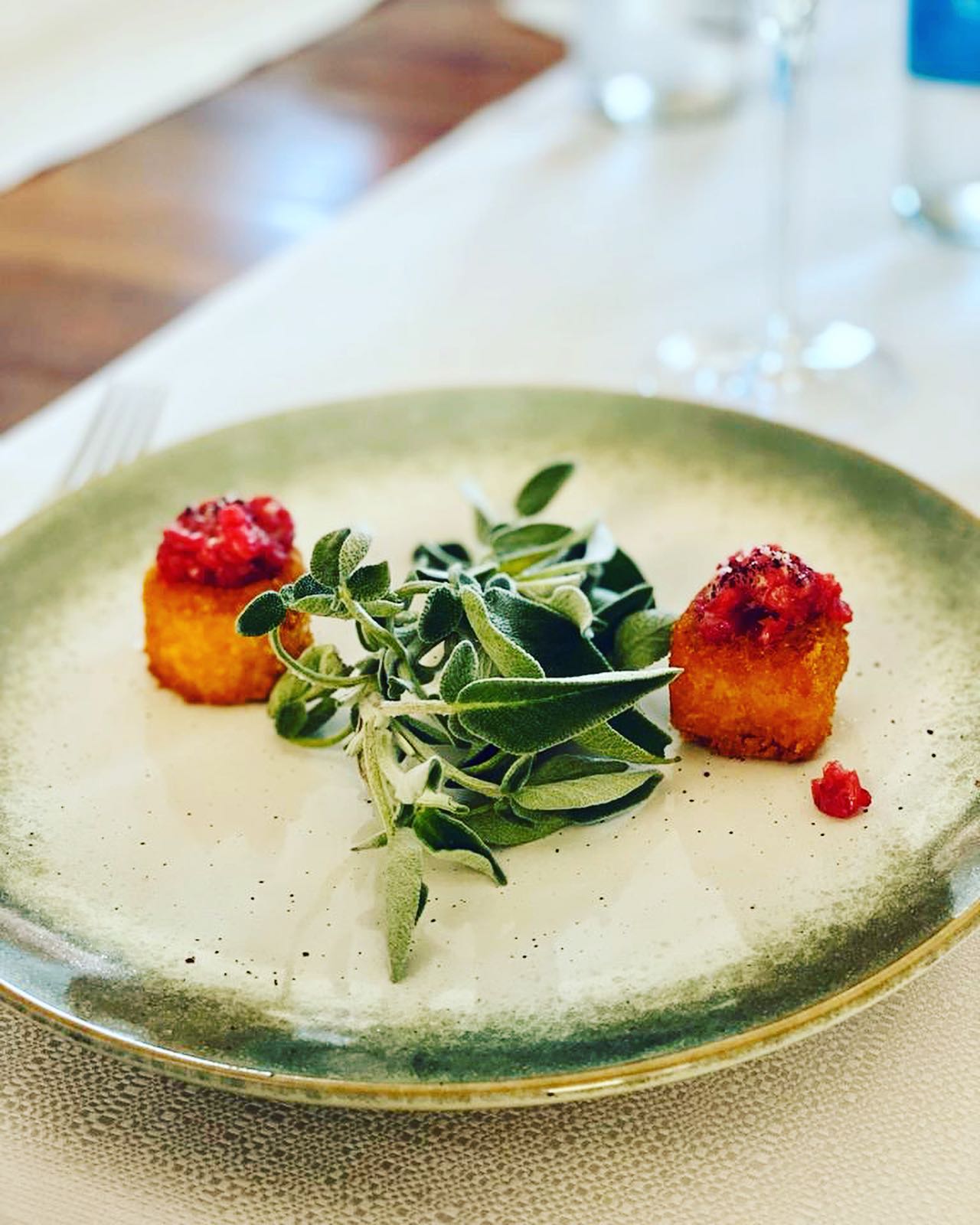 Crispy croquettes ready to serve